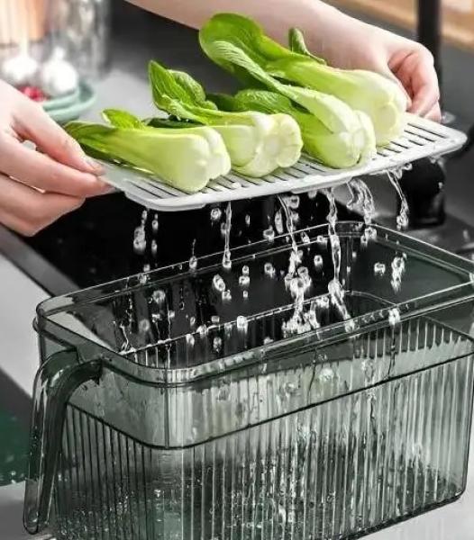 Conteneur organisateur de réfrigérateur FRESHDISH